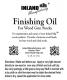 Inland Finishing Oil (3 OZ)